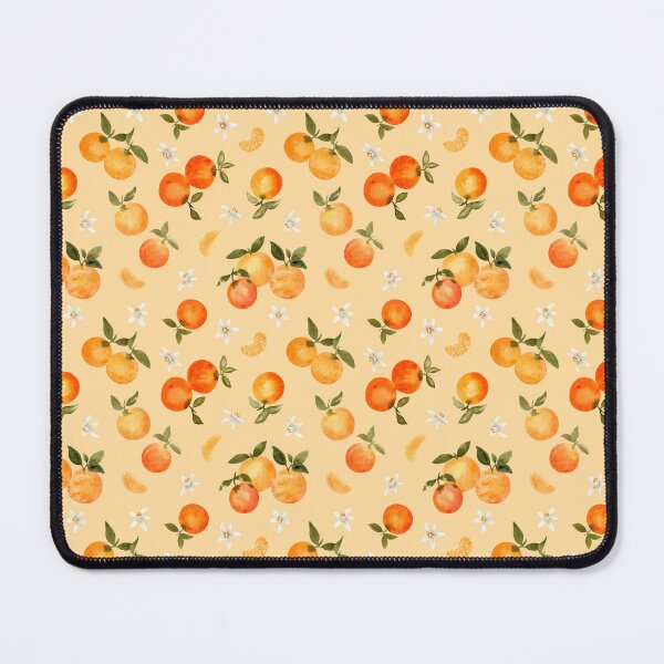 Item preview, Oranges and Orange Blossoms in Watercolor (Peach Background) designed and sold by andrebalest.art.