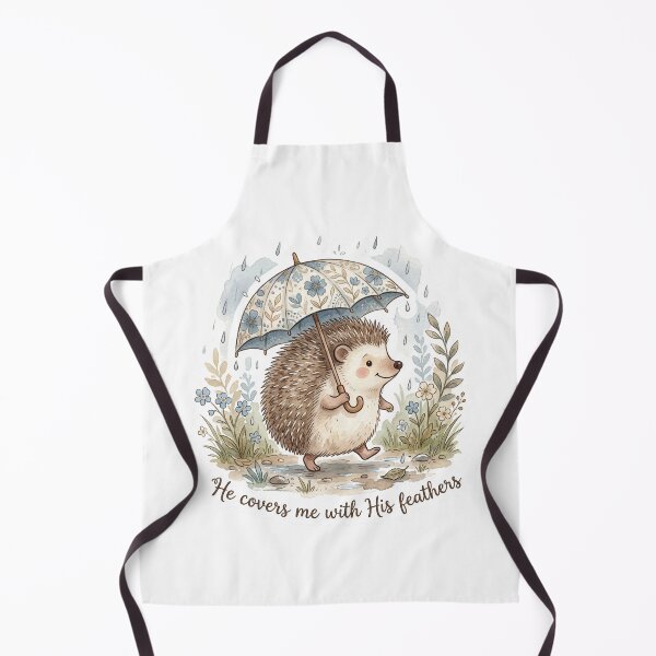 Item preview, Christian Cottagecore Hedgehog Umbrella Tote Bag Psalm 91 He Covers Me Bible Verse Faith Gift designed and sold by Small & Beloved.