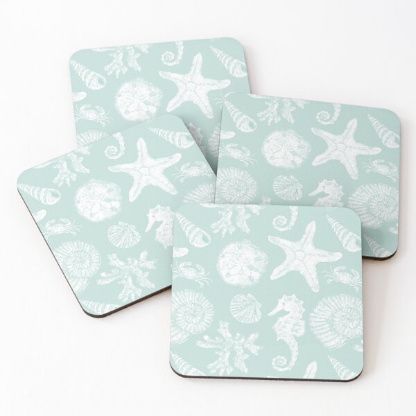 Item preview,  Vintage White Washed Sea Life in Seafoam  designed and sold by PD-Coastal.
