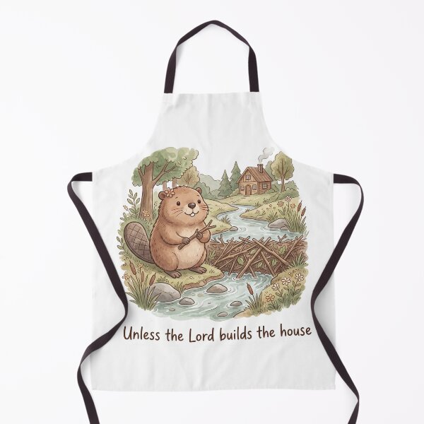Item preview, Christian Cottagecore Beaver Dam Tote Bag Psalm 127 Unless the Lord Builds Bible Verse Gift designed and sold by Small & Beloved.