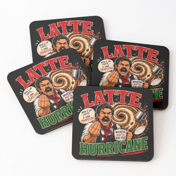 Item preview, Latte Hurricane - Whatsa Matta For You!  - Funny Italian Coffee Shirt designed and sold by NinaJG007.