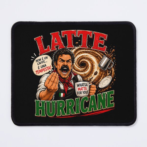 Item preview, Latte Hurricane - Whatsa Matta For You! - Funny Italian Coffee Shirt designed and sold by NinaJG007.
