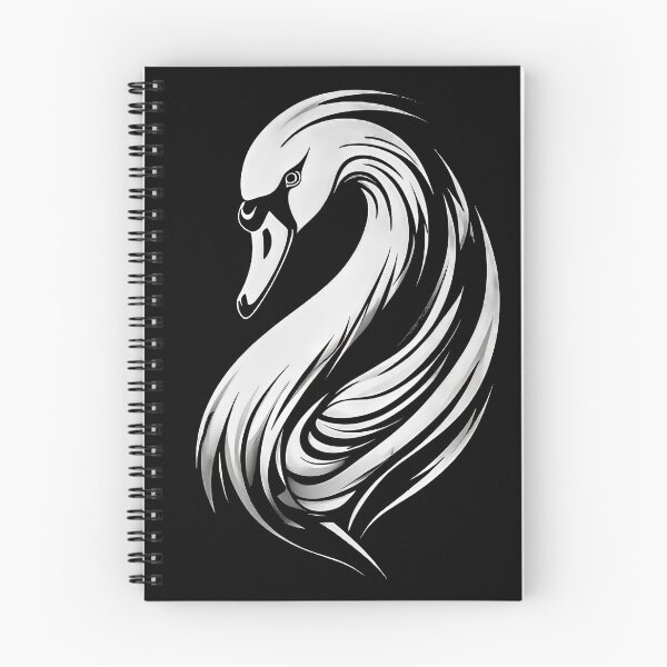 Artikelvorschau, Anmutiger Schwanenhals, Linienzeichnung, Aquarell, minimalistischer Vogel entworfen und verkauft von UrbanPrts.