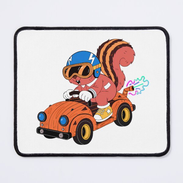 Item preview, Lightning Bolt Squirrel Speedster - Classic Retro Cartoon Racer designed and sold by ArtistryPulse90.