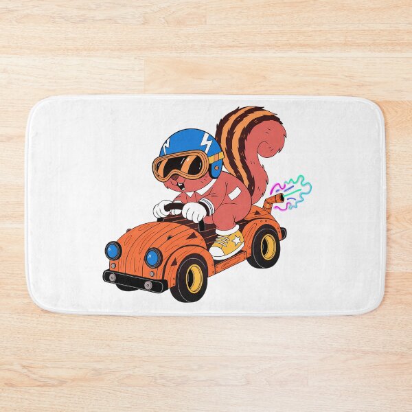 Item preview, Lightning Bolt Squirrel Speedster - Classic Retro Cartoon Racer designed and sold by ArtistryPulse90.