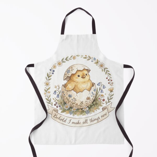 Item preview, Christian Cottagecore Chick Hatching Tote Bag 2 Corinthians 5 New Creation Bible Verse Gift designed and sold by Small & Beloved.