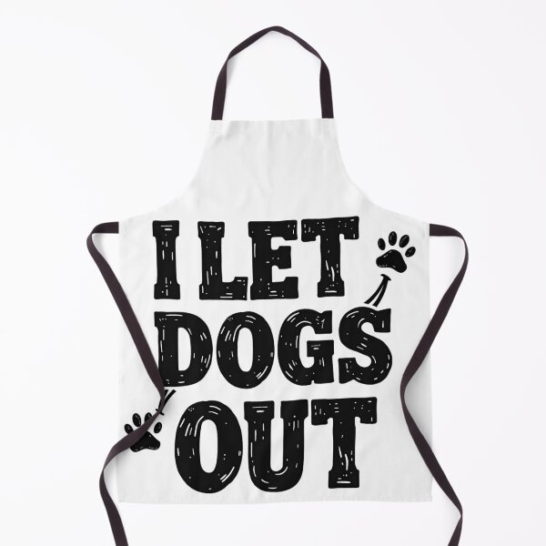 Item preview, I let dogs out with paw prints and arrows designed and sold by Prints by Mat.