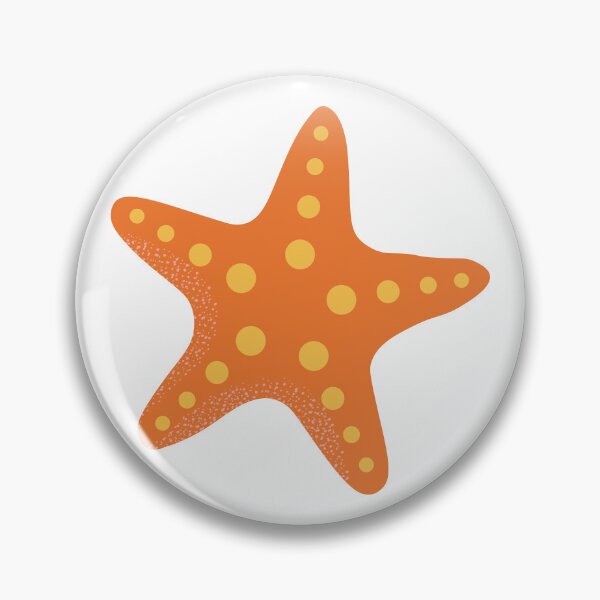 Item preview, Cute Vibrant Orange Starfish Illustration designed and sold by BetweenForms.