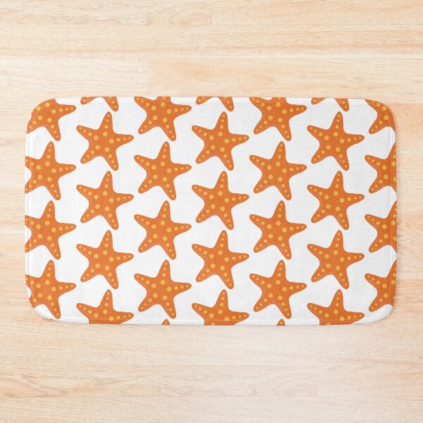 Item preview, Cute Vibrant Orange Starfish Illustration designed and sold by BetweenForms.