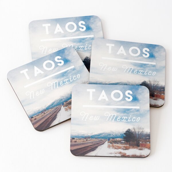 Item preview, Taos New Mexico Poster Sunny Winter Day designed and sold by Neeshki.