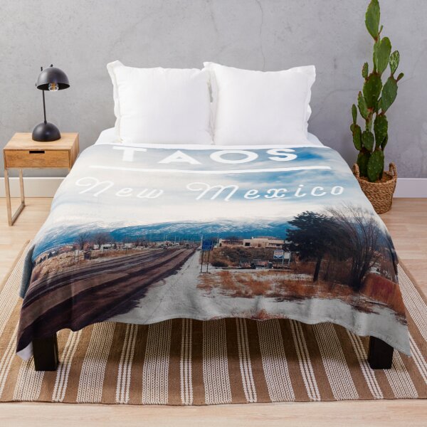 Item preview, Taos New Mexico Poster Sunny Winter Day designed and sold by Neeshki.