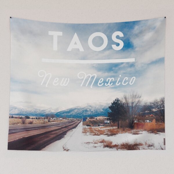 Item preview, Taos New Mexico Poster Sunny Winter Day designed and sold by Neeshki.