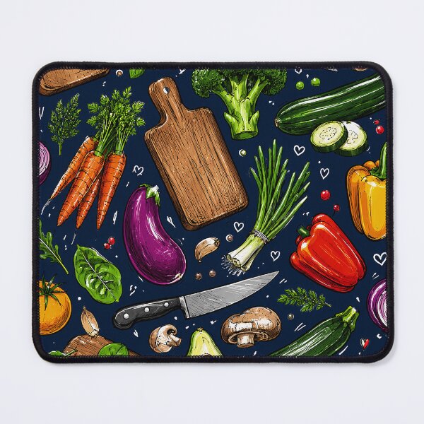 Item preview, Colorful Vegetable Kitchen Pattern Design – Retro Cooking & Healthy Food Aesthetic designed and sold by TheStephanieRome.