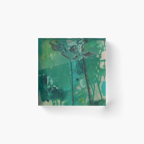 Item preview, painting/drawing of a hopeful giraffe designed and sold by MelaniaJulieArt.