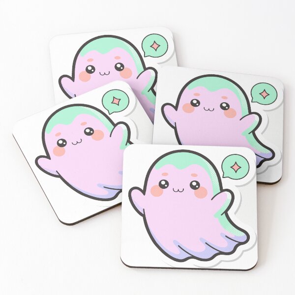 Item preview, Kawaii Cartoon Ghost Sticker designed and sold by inkfusionhub99.