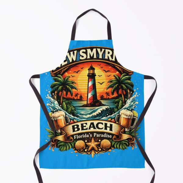 Item preview, New Smyrna Beach Florida Paradise Vintage Lighthouse Sunset Retro Beach Vacation designed and sold by CatLovers Studio.