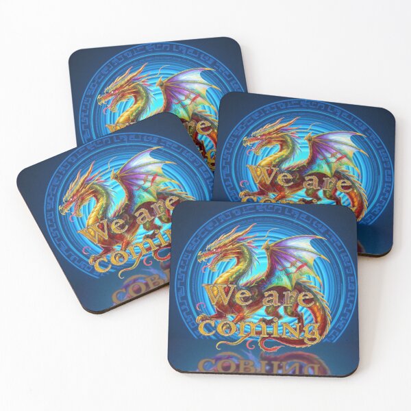 Aperçu de l'œuvre Majestic Rainbow Dragon - We Are Coming Fantasy Art créée et vendue par QutteshopLM .