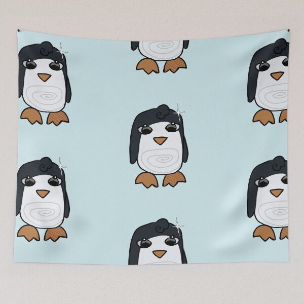 Item preview, - Penguin - Frosted forest - Blue - designed and sold by echoztarrr.