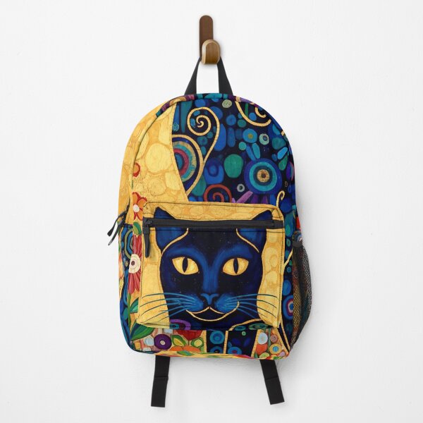 Item preview, Klimt Black Cat in Flower Garden designed and sold by Vicky Brago-Mitchell®.