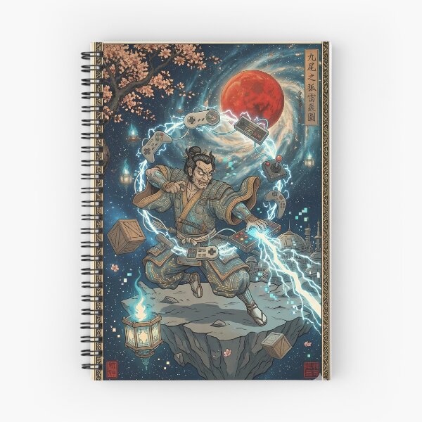 Item preview, The Thunder God of Retro Gaming - Ukiyo-e Style Art designed and sold by StudioPixelPro.