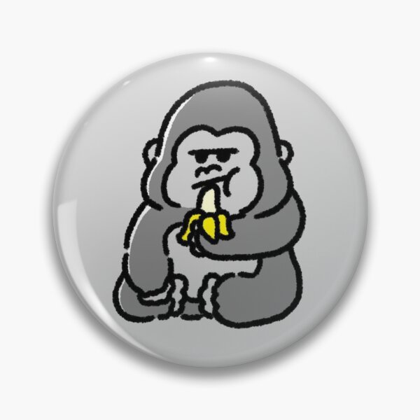 Item preview, Cute Lil Gorilla Eating a Banana Doddle designed and sold by Spring Things.