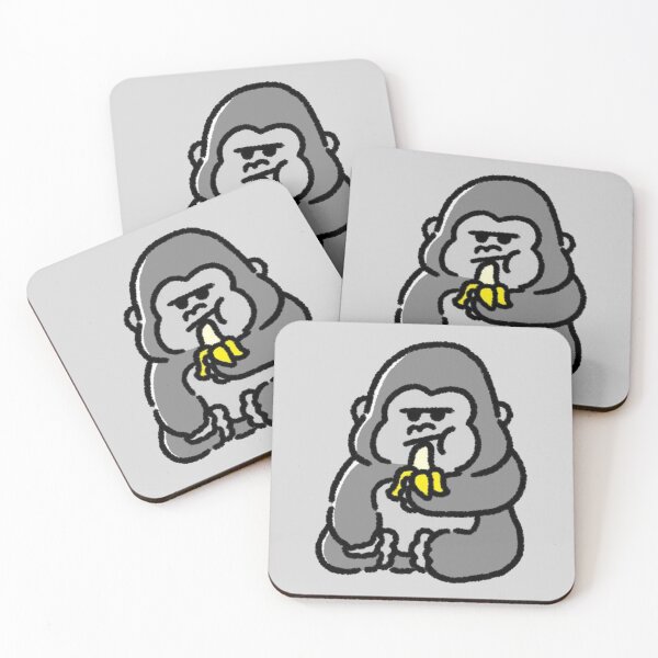Item preview, Cute Lil Gorilla Eating a Banana Doddle designed and sold by Spring Things.