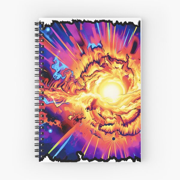 Item preview, Supernova Cosmic Explosion - Vibrant Space Nebula Comic Art designed and sold by Daniela`s shop.