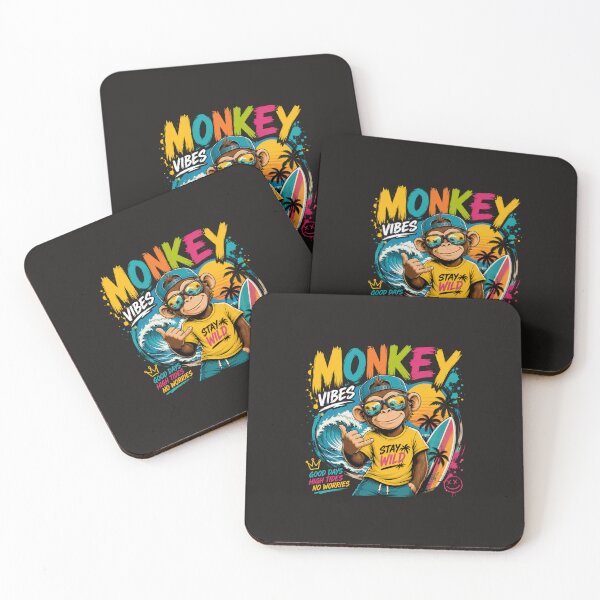 Item preview, Monkey Vibes Tropical Surf designed and sold by AchraffPrint.