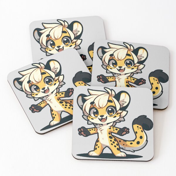 Item preview, Cute Chibi Cheetah Anthro Furry designed and sold by BlueBullBazaar.