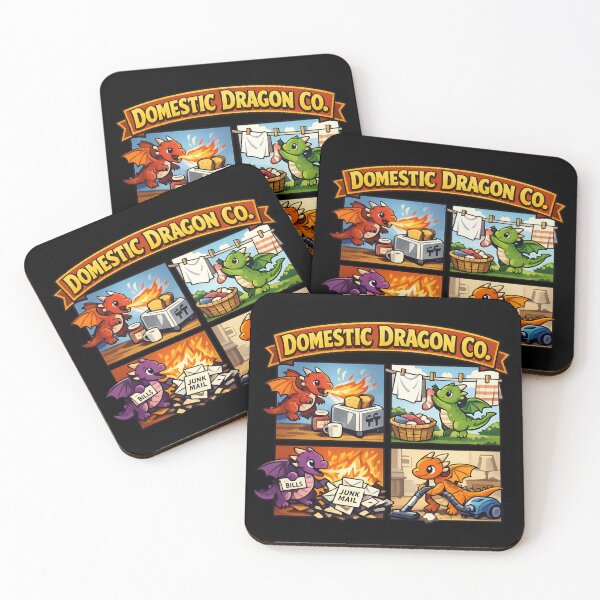 Item preview, Domestic Dragon Co. – Cute Household Dragons Funny Fantasy designed and sold by SidTastic .