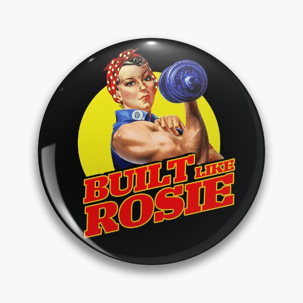 Item preview, Built Like Rosie , Rosie the Riveter Strong Woman Gym Design for Female Lifters & Fitness Lovers designed and sold by yellowpumkin.