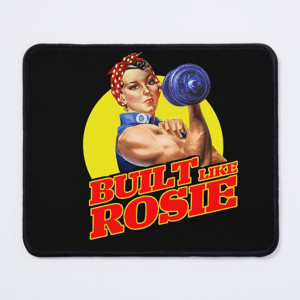 Item preview, Built Like Rosie , Rosie the Riveter Strong Woman Gym Design for Female Lifters & Fitness Lovers designed and sold by yellowpumkin.