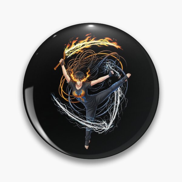 Item preview, Epic Anime Fire Lightning Phoenix Warrior Martial Arts designed and sold by UrbanPrts.