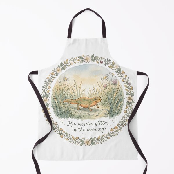 Item preview, Christian Cottagecore Newt Morning Dew Tote Bag Lamentations 3 Steadfast Love Bible Verse Gift designed and sold by Small & Beloved.