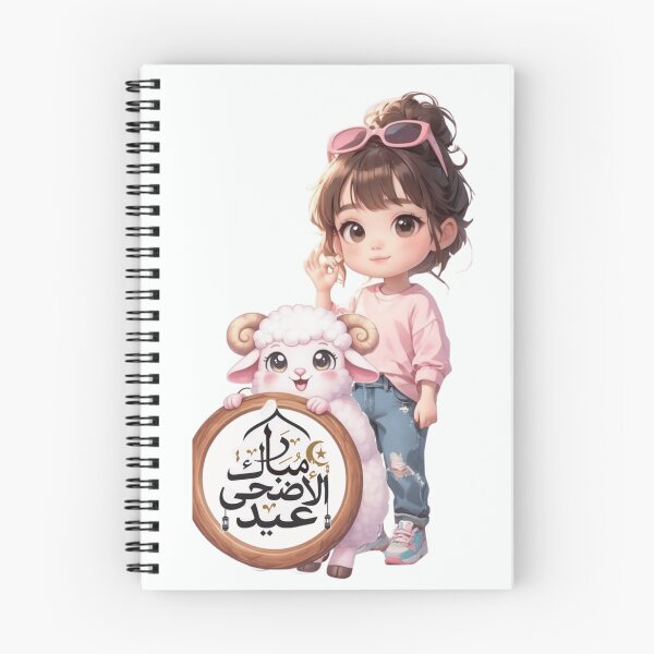 Item preview, Eid Mubarak, Eid al-Adha, Adha Mubarak, Cute Sheep Cartoon, Islamic Holiday, girl sticker  designed and sold by New Art.