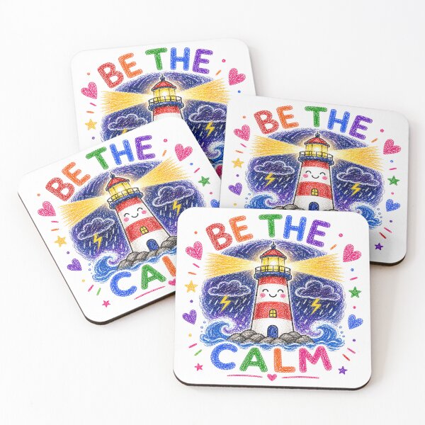 Item preview, Be The Calm Cute Lighthouse Positivity Design designed and sold by Digital Culture Studio.