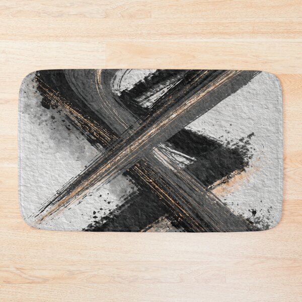 Item preview, Crossed Gestures | Black and Gold Minimal Ink Art designed and sold by SlowRegardArt.