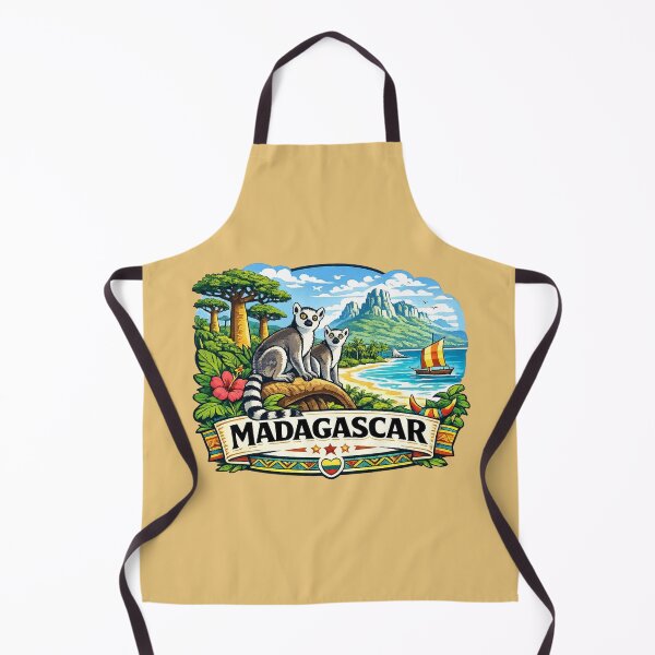 Item preview, Madagascar - Lemurs, Baobab Trees & Tropical Coast designed and sold by Myra365Art.