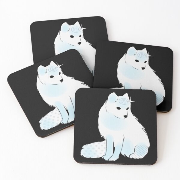 Item preview,  - arctic fox - Frosted forest - black - designed and sold by echoztarrr.