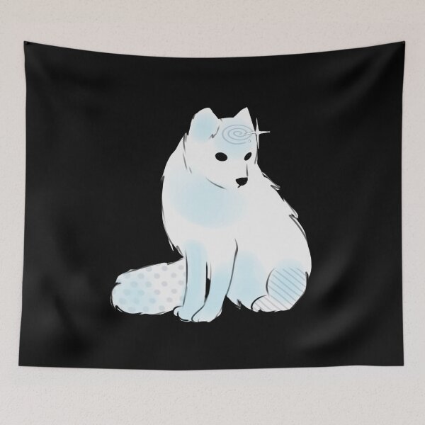 Item preview,  - arctic fox - Frosted forest - black - designed and sold by echoztarrr.