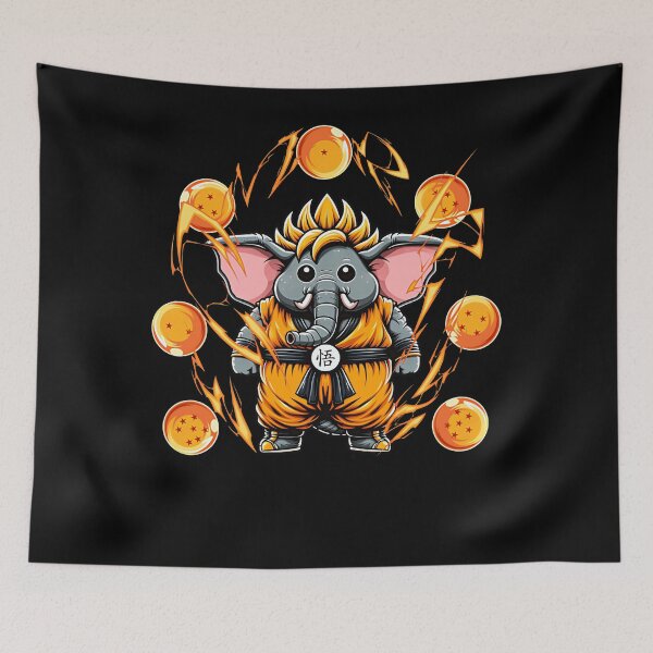 Item preview, Dragon Ball Cute Elephant designed and sold by Animal-Replicas.