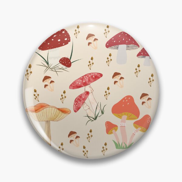 Item preview, Cottagecore Vintage Mushroom Seamless Pattern designed and sold by FMSeamlessArt.