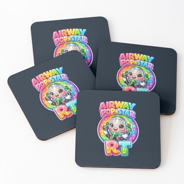 Item preview, Cute Rainbow Oxygen Mask Mascot Respiratory Therapist Pop Star RT Glitter Checkerboard Kawaii Medical Worker Pride Design for Respiratory Care Week designed and sold by ClinicalHubs.