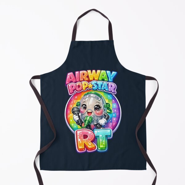 Item preview, Cute Rainbow Oxygen Mask Mascot Respiratory Therapist Pop Star RT Glitter Checkerboard Kawaii Medical Worker Pride Design for Respiratory Care Week designed and sold by ClinicalHubs.