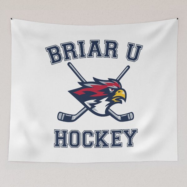 Item preview, Briar U Hockey Mascot - Off Campus Bookish Varsity Hawk designed and sold by FlatInkStudio.