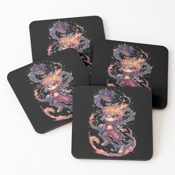 Item preview, Fire Mage vs Shadow Beast Anime Fantasy designed and sold by UrbanPrts.
