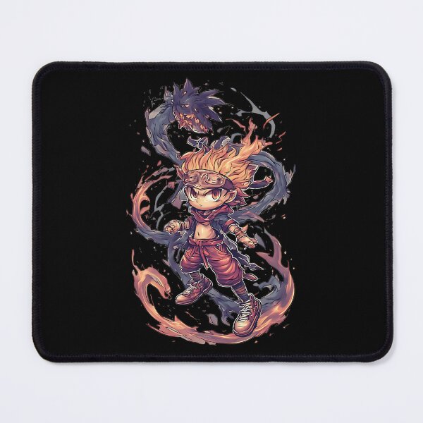 Item preview, Fire Mage vs Shadow Beast Anime Fantasy designed and sold by UrbanPrts.
