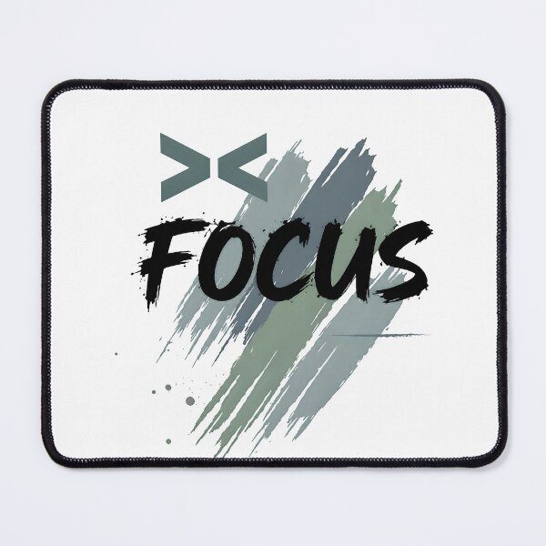 Item preview, FOCUS Motivational Typography T-Shirt Design | Inspirational Brush Stroke Graphic for Dreamers & Hustlers designed and sold by Contam_ZY.