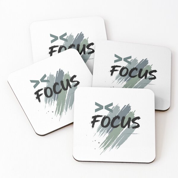 Item preview, FOCUS Motivational Typography T-Shirt Design | Inspirational Brush Stroke Graphic for Dreamers & Hustlers designed and sold by Contam_ZY.