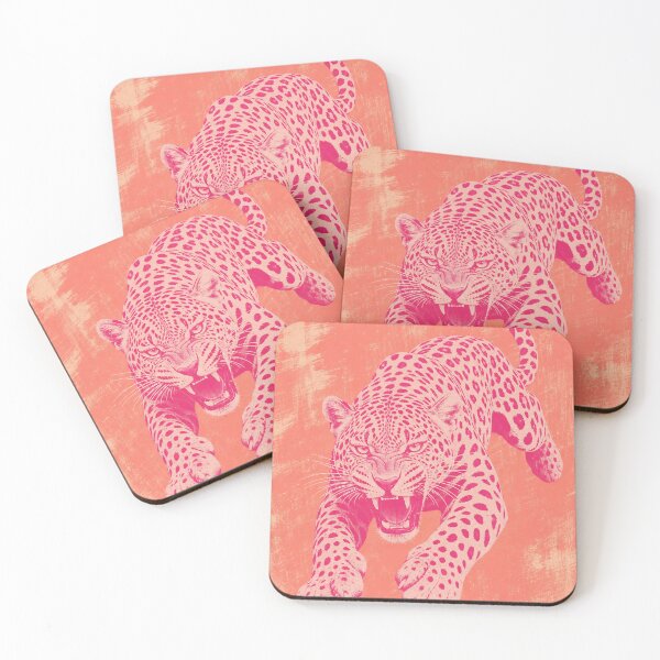Item preview, Electric Rose Jaguar — Peach Retro  designed and sold by Jandedan.